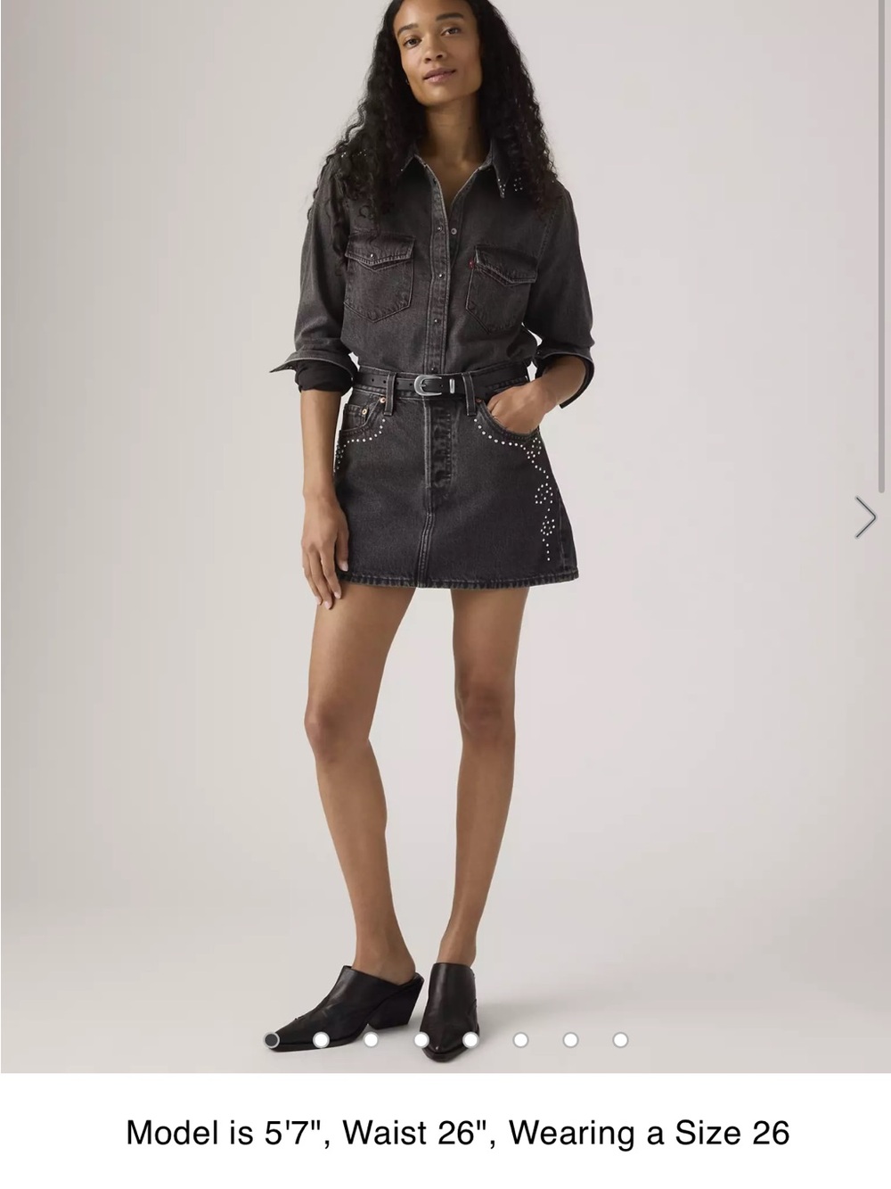 NWT Levi's Icon Medium Wash Denim Skirt